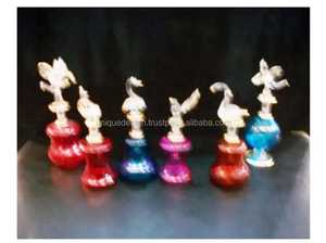 Botellas de Perfume de Vidrio Egipcio Hechas a Mano de la Mejor Calidad al por Mayor con Grabado Dorado y Tapón de Vidrio a Precio Competitivo - Product Image 2