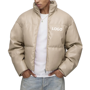 Veste d'hiver pour homme avec logo personnalisé OEM, en duvet de canard et de dindon, veste rembourrée à bulles - Product Image 2