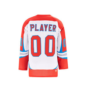 Jersey de hockey sobre hielo ajustado 2025 al por mayor jersey de equipo cómodo hecho en Pakistán jersey de hockey sobre hielo de diseño personalizado servicio OEM - Product Image 2