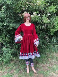 Robes Kuchi afghanes Robe kuchi vintage ethnique tribale, robes de fête Kuchi afghanes/pakistanaises à couleurs vives - Product Image 3