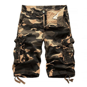 Nuevos pantalones cortos holgados de algodón de verano para hombre a la moda, pantalones cortos de camuflaje con múltiples bolsillos de talla grande, pantalones medios, pantalones cortos - Product Image 2