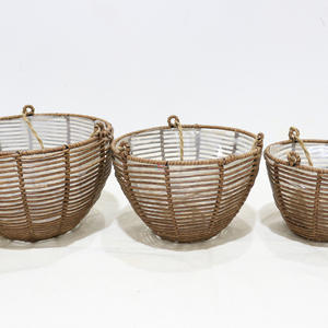 Artex Dong Thap Fábrica Ecológico Maceta Colgante Hecha a Mano de Jacinto de Agua y Hierbas Marinas Cestas Naturales y Artesanías - Product Image 3