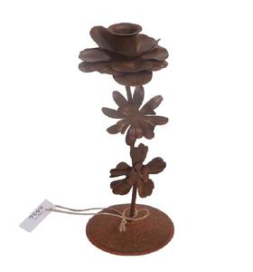 Portavelas de forma única para decoración navideña Portavelas de metal de diseño rosa para decoración de mesa y Hotel en casa - Product Image 2