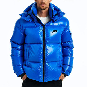 Veste matelassée à bulles brillante de meilleure qualité Veste à capuche d'hiver imperméable personnalisée - Product Image 1