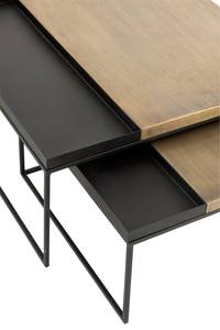 Centro de nuevo diseño, muebles de sala de estar, mesa de centro de forma personalizada de Metal dorado, mesas de centro de lujo doradas - Product Image 3