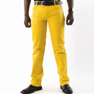 Pantalon en cuir pour homme, best-seller, prix bas, pantalon en cuir, nouvelle arrivée, pantalon en cuir véritable pour homme - Product Image 1
