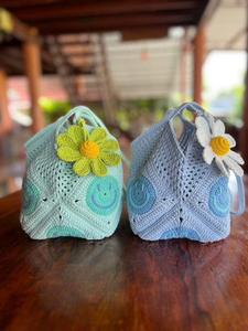 Crochet sac femmes Crochet sac fourre-tout tricoté épaule bandoulière sacs à main mignon crochet sac pour filles OEM fabriqué au Vietnam - Product Image 5