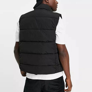Gilet matelassé en polyester chaud de nouvelle génération OEM, veste sans manches personnalisée, décontractée, fermeture éclair, vêtements d'extérieur pour hommes, automne - Product Image 3
