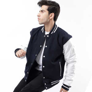 แจ็กเก็ตเบสบอลแขนยาวหนังสำหรับผู้ชายเสื้อแจ็กเก็ตแฟชั่นสำหรับฤดูหนาวสินค้ามาใหม่ - Product Image 4