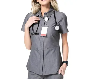 Chaqueta de Trabajo Personalizada para Mujer, Diseñada para Profesionales de la Salud, Ofrece un Ajuste Cómodo, Tela Duradera y un Aspecto Profesional - Product Image 2