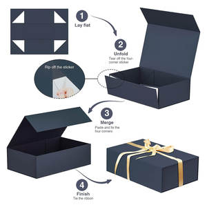 Cierre magnético Fácil de limpiar y la caja reutilizable es fácil de limpiar Caja de regalo magnética reutilizable brillante y brillante - Product Image 3