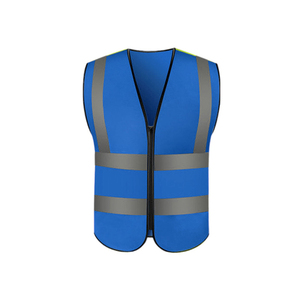 Ropa DE TRABAJO Chalecos DE SEGURIDAD reflectantes con cremallera al por mayor Chalecos de seguridad de poliéster de alta calidad de último diseño para hombres con colores personalizados - Product Image 5