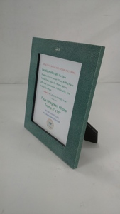 Vente chaude 5 "X7" en gros reliant le faux cadre photo en galuchat de haute qualité avec bordure de couleur en laiton pour la décoration de la maison - Product Image 6