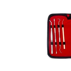 Kit d'outils dentaires professionnels réglables en acier allemand avec miroir d'inspection, 7 pièces - Product Image 3