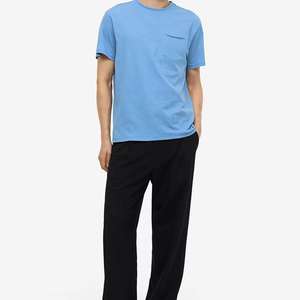 T-shirt à manches courtes et col en O pour homme, 100% coton, séchage rapide, couleur unie, design vierge, pour l'extérieur, 200 grammes de tissu - Product Image 2