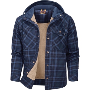 Veste en flanelle à carreaux personnalisée pour homme, imprimé tartan, vêtements d'extérieur d'hiver pour les marques - Product Image 1