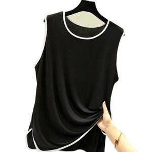 Débardeur Femme Tendance 2024 en Coton Écologique 220 g/m² Respirant Col Rond Personnalisable avec Logo Frontal pour Gym et Streetwear - Product Image 2