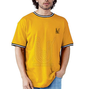 T-shirt surdimensionné à faible MOQ, 100% coton, coupe ample, respirant, séchage rapide, personnalisable, imprimé, design unique, vente chaude pour hommes - Product Image 1