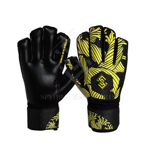 Gants de gardien de but en latex de haute qualité, antidérapants, avec fermeture à boucle et crochet, légers, respirants, unisexes, pour l'entraînement - Product Image 1