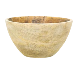 Bol en bois design jaune - Product Image 1