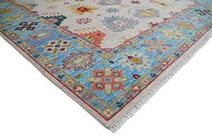 พรมทอมือขนแกะแท้ ดีไซน์อูชาค คลาสสิก คุณภาพสูง พรีเมียม สำหรับปูพื้นบ้าน ทนทาน ซักได้ ไม่ลื่น ขนาดสั่งทำได้ - Product Image 4