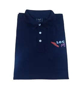 Camiseta Polo de golfe para uniforme corporativo, camiseta 100% poliéster OEM com logotipo personalizado para secagem rápida com logotipo de empresa personalizado