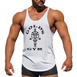 2025 Summer <b>Men</b> Muscle <b>Stringer</b> Fitness <b>Vest</b> Cotton Tight Gym Tank Top Custom Logo Blank <b>Men's</b> Sleeveless T-Shirt - Product Image 1