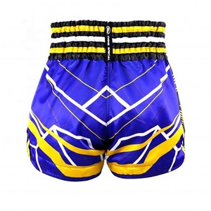 Pantalones Cortos de Muay Thai de Primera Calidad con Logotipo Personalizado, Ropa Deportiva de Poliéster y Nailon para Entrenamiento de Kickboxing con Bordado, Ropa de Artes Marciales - Product Image 3