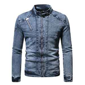 Moda al aire libre OEM hombres invierno Jeans chaqueta nuevo diseño precio barato hombres Jeans chaquetas - Product Image 1
