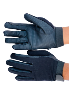 ถุงมือขี่มอเตอร์ไซค์สำหรับผู้ชายหนังสังเคราะห์สีดำแบบสวมเต็มนิ้วระบายอากาศกันลื่นขนาดต่างๆปรับแต่งได้สำหรับฤดูร้อน - Product Image 3