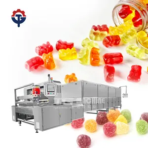 Precio especial, lote pequeño, equipo para hacer dulces de goma, proveedor de máquina de procesamiento de dulces de gelatina