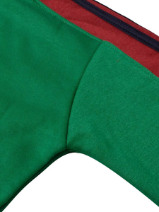 Women's Green Tracksuit Full Sleeve Stand Collar Zipper <b>Sweatshirt</b> And Pants Set With Side Pockets Sporty Casual Autumn Wear - Product Image 4