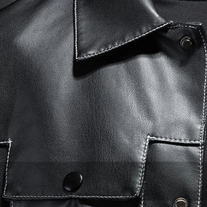 Chaquetas de cuero de suministro directo de fábrica para hombres, chaqueta de espuma de invierno, chaqueta de cuero para hombres, venta al por mayor, chaqueta de cuero personalizada al por mayor - Product Image 6
