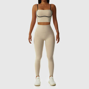 Custom woman yoga shorts sets Streetwear Women Summer Solid Sets Sleeveless <b>Crop</b> <b>Top</b> knitted two Pieces Set <b>Sexy</b> Club Floral - Product Image 5