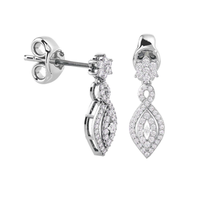 Boucles d'oreilles pendantes Luxe Lure Diamond, collection de bijoux en diamants luxueux - Product Image 2