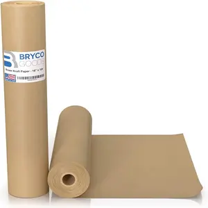 Rouleau de papier Kraft d'approvisionnement d'usine pour faire des sacs de nourriture matériel de boîte à lunch papier artisanal PE impression offset papier vierge brun