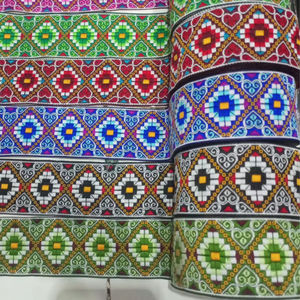 Tela de encaje jacquard avanzado con diseño floral para decoración de vestidos de novia, saris y prendas de vestir, venta al por mayor de fábrica textil. - Product Image 1