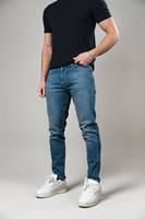Jeans de Mezclilla para Hombre, Estilo Casual, Tela Resistente |   Pantalones Vaqueros Azules Clásicos para Hombre |   Ropa para Hombre al por Mayor