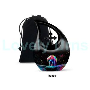 โกศสำหรับผู้ใหญ่สำหรับใส่เถ้ากระดูกของมนุษย์ตกแต่งสำหรับงานศพขนาดใหญ่พร้อมถุงฟรี - Product Image 5