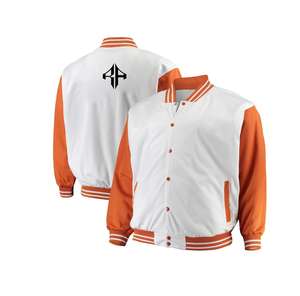 Chaqueta universitaria con cuello acanalado transpirable de poliéster 100%, nueva chaqueta de invierno con logotipo personalizado más vendida de ATLANTIC - Product Image 1