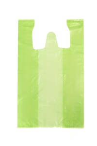 Bolsa de Camiseta con Refuerzo Lateral Reciclable de LDPE con Asa Tipo Chaleco para Uso Comercial y de Supermercado - Product Image 6