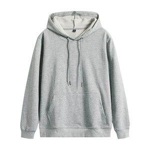 Sudadera con Capucha de Baloncesto de Felpa Extra Grande de Algodón y Elastano para Hombre, Informal, Otoño, Color Sólido, Corte Holgado - Product Image 3