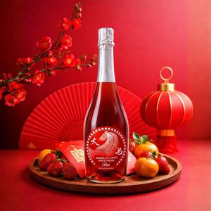 Fire Horse - Jus de raisin rouge pétillant |   100% Tempranillo 0,0% ABV 750ml |   Boisson pétillante au jus de raisin espagnol - Product Image 2