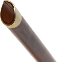 Wholesale Price Wooden Sound Hand Carved Stabilized Wood Flute Folk Wind Music Instrument Woodwind Handmade Brown