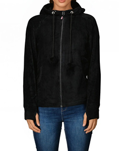 Chaqueta de Forro Polar para Mujer, Moderna, Ajustable, con Capucha, Transpirable, Cómoda, Suave, Cálida y Ligera, Venta al por Mayor - Product Image 1