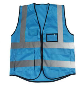 Chaleco de Seguridad Reflectante Unisex de Alta Visibilidad con Bolsillos y Cierre Frontal, con Color y Talla Personalizables - Product Image 6