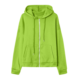 Sweats à capuche et sweat-shirts à fermeture éclair personnalisés pour femmes, tissu confortable avec logo, marque de marque privée, fournisseur OEM - Product Image 1