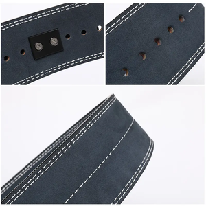 Ceinture de musculation de qualité supérieure 2026, logo personnalisé imprimé, ceinture de musculation en cuir de vache réglable, antidérapante, sécurité pour la remise en forme - Product Image 5