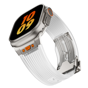 <span class=keywords><strong>Bracelet</strong></span> intelligent en titane pour hommes, avec silicone liquide, caoutchouc, acier inoxydable, luxe, pour montre <span class=keywords><strong>Apple</strong></span>, 49mm - Product Image 1