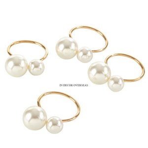 Sous-verres attrayants, design haut de gamme, plaqués or, qualité supérieure, forme ronde, décoration de mariage de luxe, anneaux de serviette, fournitures - Product Image 6